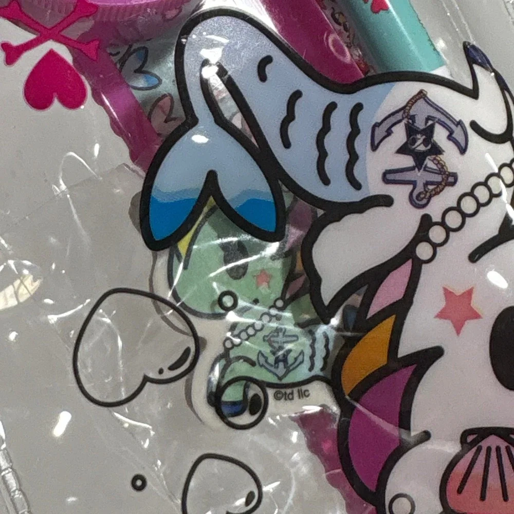 Tokidoki Stationery Set Pencil‎ Ruler Eraser Kids School Supplies New Mermaid